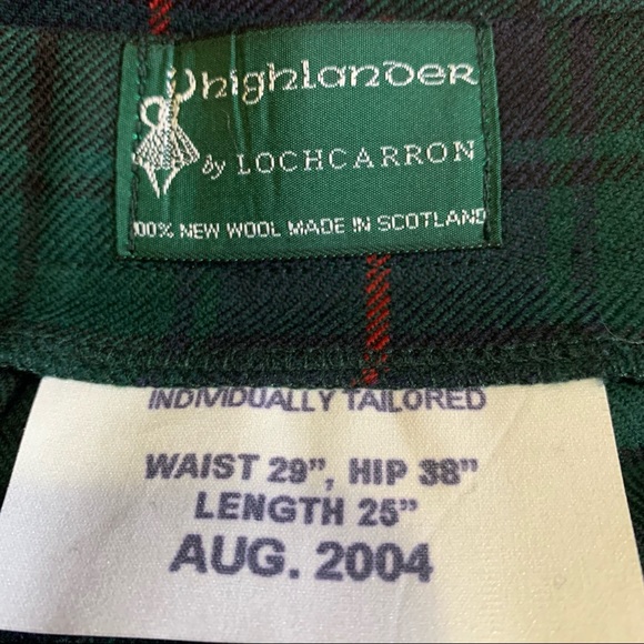 Kilt Made in Scotland Highlander by Lochcarron Davidson Modern Tartan - Picture 5 of 9